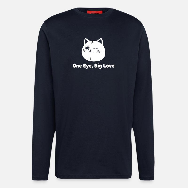 Chat Mouillé Patchwork Love - Manches longues bio décontracté fabriqué en UE - DARK NAVY