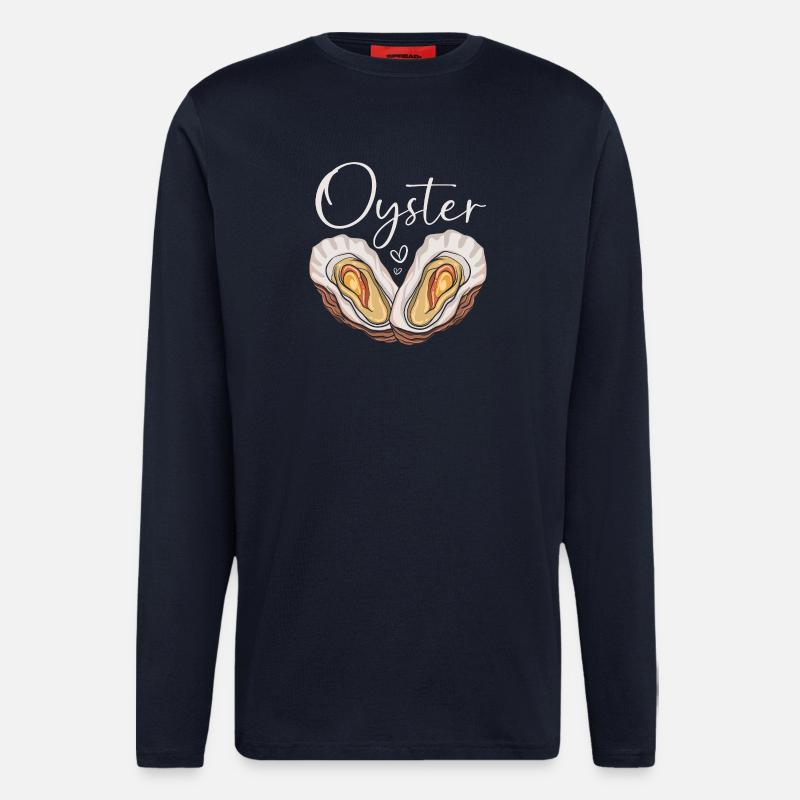 Austern - Langarmshirt - made by SPREAD  - DARK NAVY