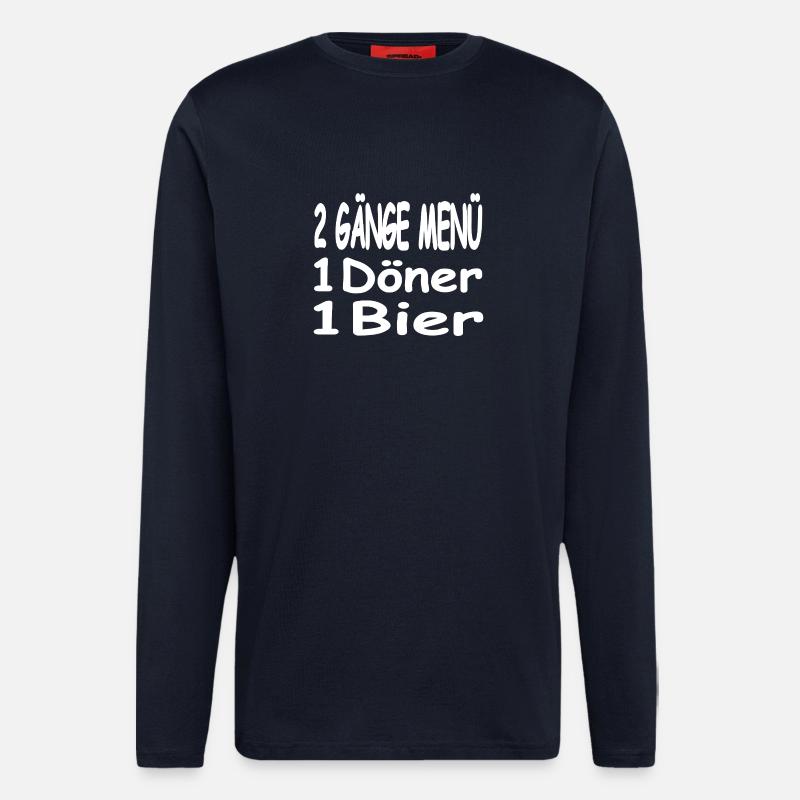 Bier - Langarmshirt - made by SPREAD  - DARK NAVY