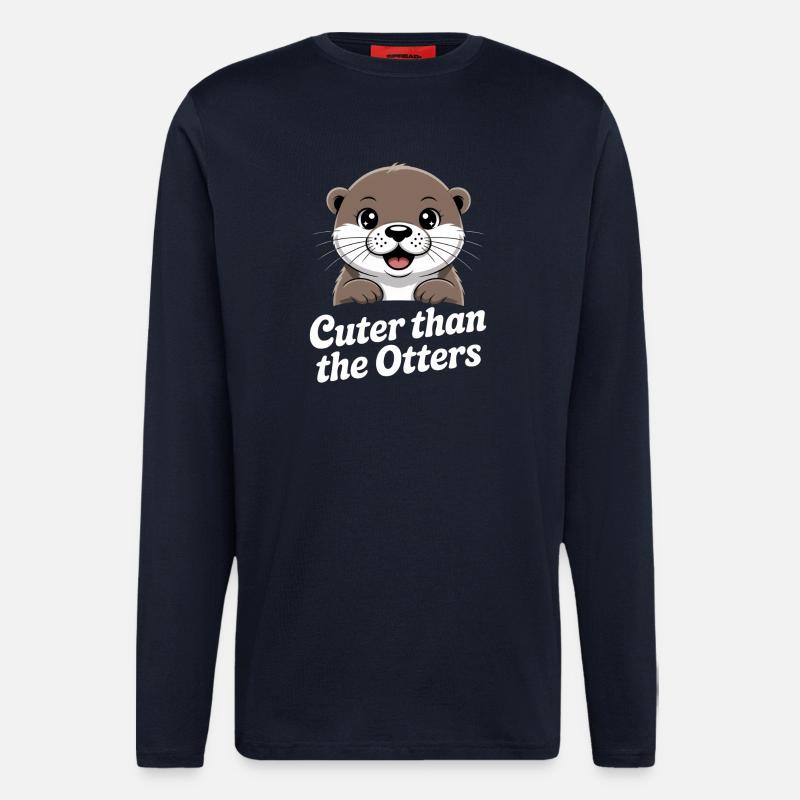 Cuter Than the Otters - Langarmshirt - made by SPREAD  - DARK NAVY