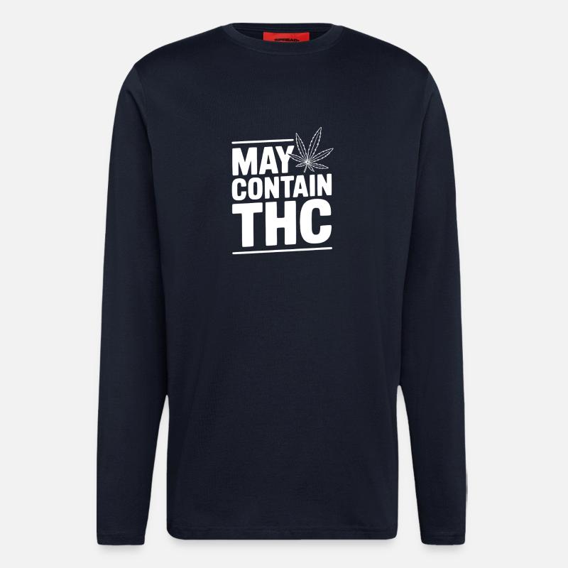Kann THC enthalten - Langarmshirt - made by SPREAD  - DARK NAVY