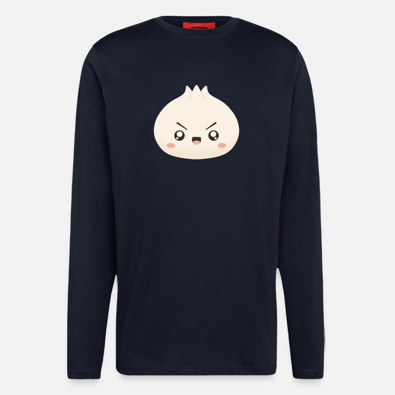 Grumpy Dumpling Cute Mascot - Longsleeve - made by SPREAD  - DARK NAVY