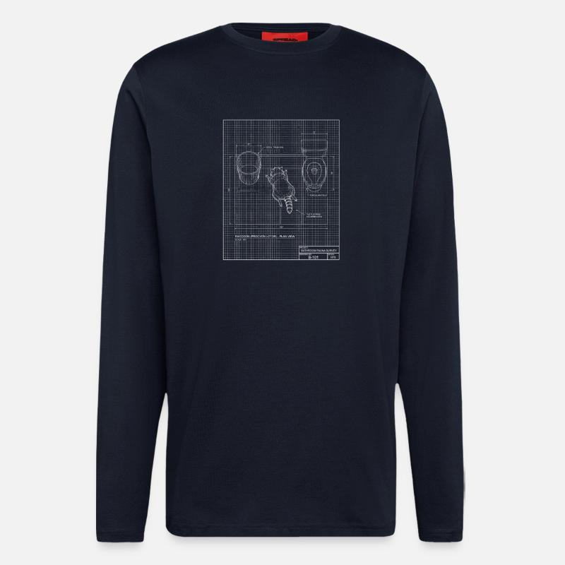 Trashed Panda Meme - Longsleeve - made by SPREAD  - DARK NAVY