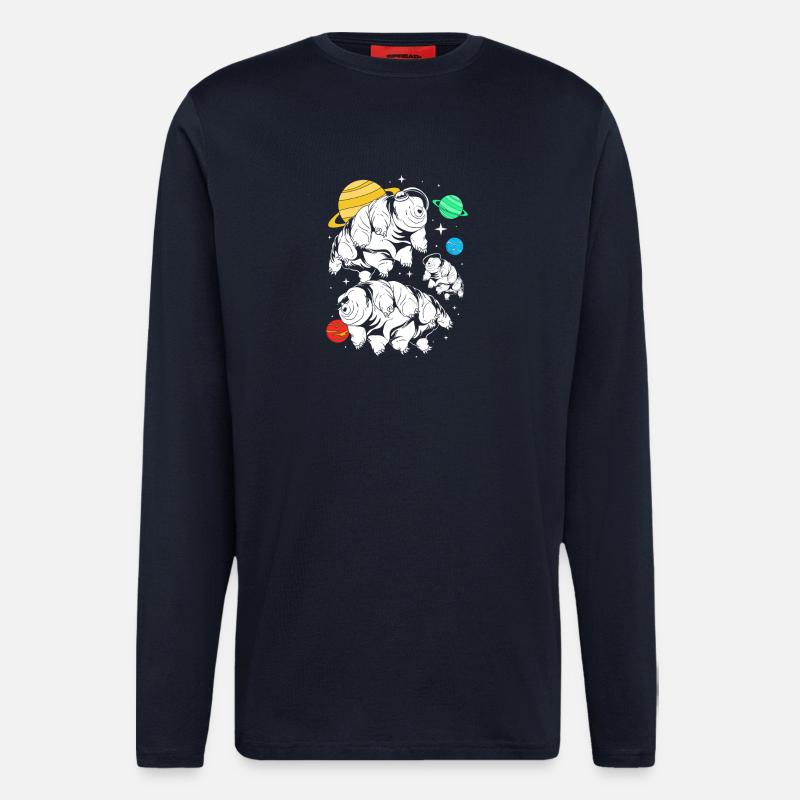 Tardigrade Tardigrade Tardigrade Water Bear - Longsleeve - made by SPREAD  - DARK NAVY