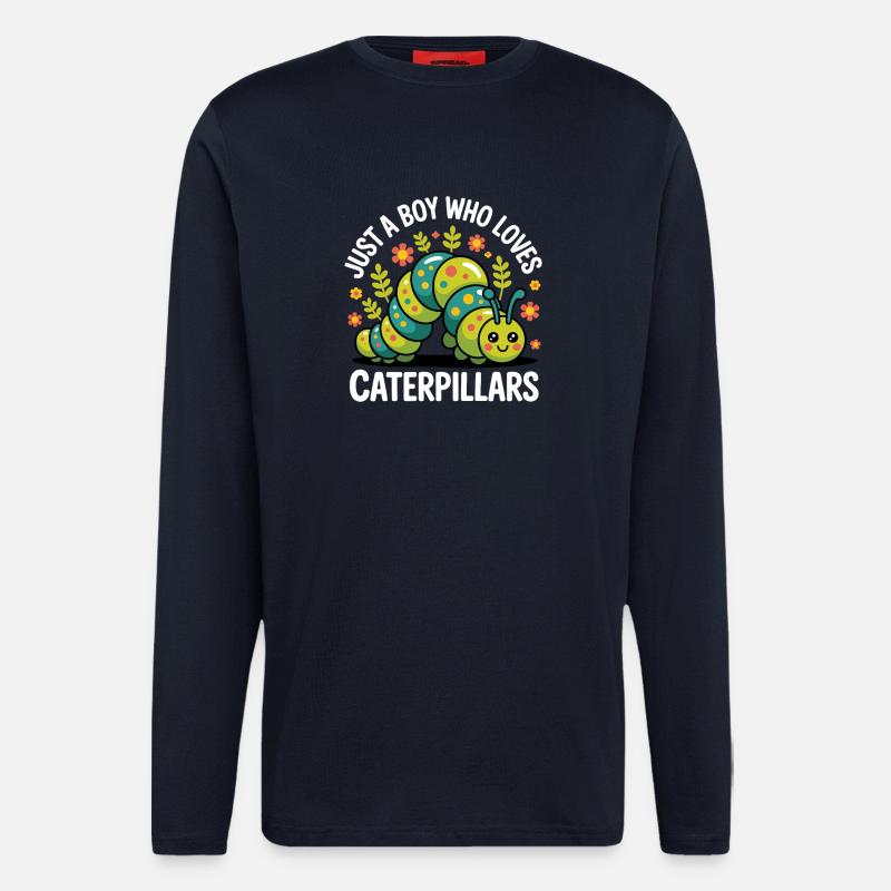 Raupe Junge Geschenk - Langarmshirt - made by SPREAD  - DARK NAVY
