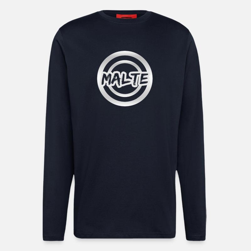 Geschenk Malte - Langarmshirt - made by SPREAD  - DARK NAVY