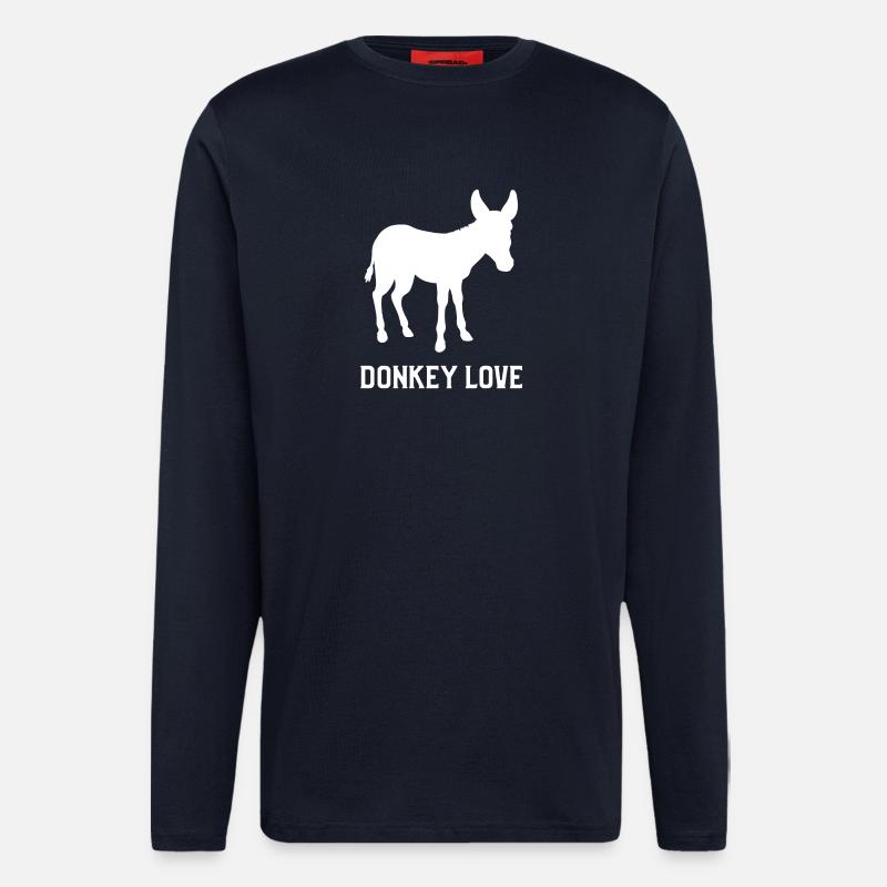 Esel Liebe - Langarmshirt - made by SPREAD  - DARK NAVY