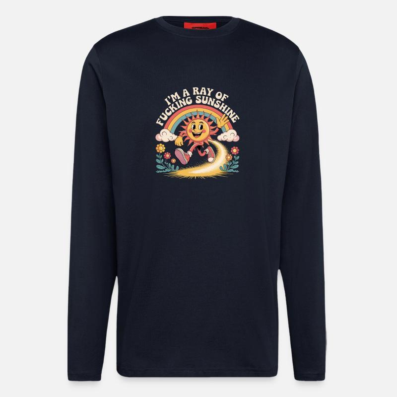 Ich bin ein verdammter Sonnenstrahl - Langarmshirt - made by SPREAD  - DARK NAVY