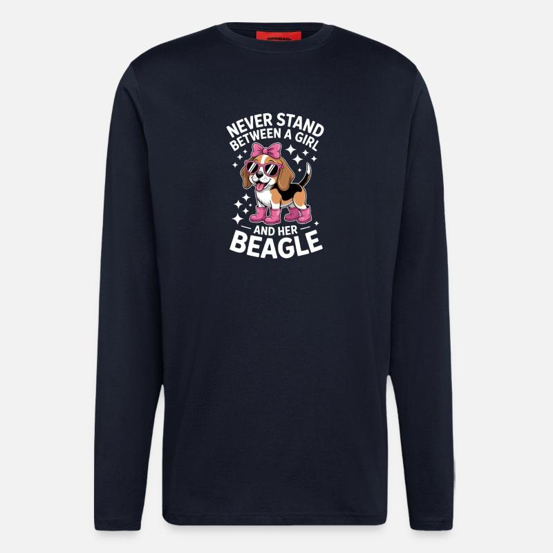 Beagle Sayings Funny Beagle Gift - Longsleeve - made by SPREAD - DARK NAVY