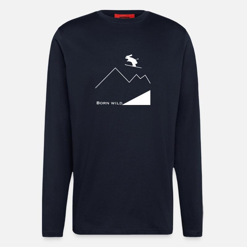 Born Wild - Langarmshirt - made by SPREAD  - DARK NAVY