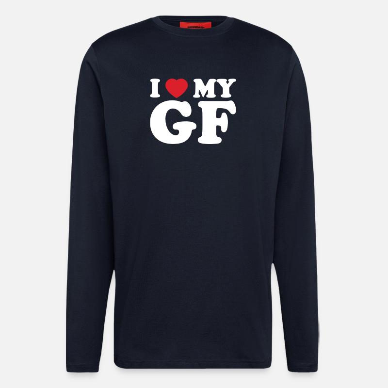 Ich liebe mein GE - Langarmshirt - made by SPREAD - DARK NAVY