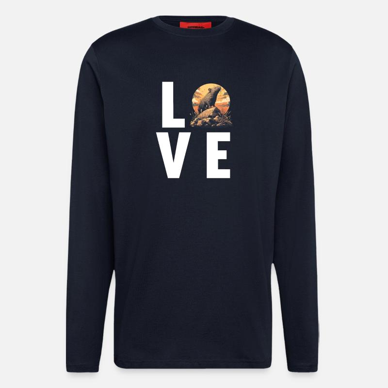 Ratten Ratte - Langarmshirt - made by SPREAD  - DARK NAVY