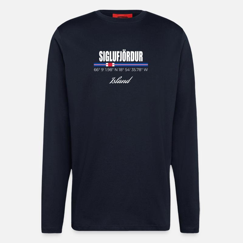 Siglufjördur - Longsleeve - made by SPREAD  - DARK NAVY