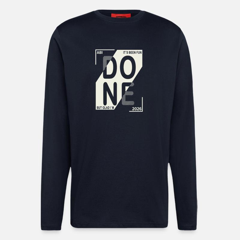 Done 2026 – Abi geschafft Design - Langarmshirt - made by SPREAD  - DARK NAVY