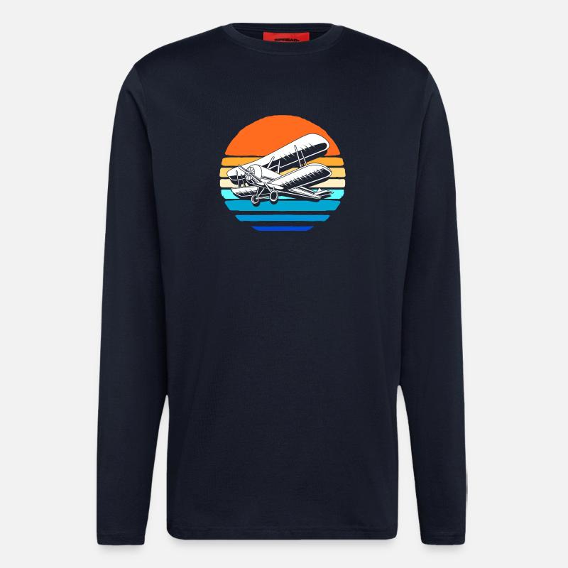 Modellflugzeug Modellflug - Langarmshirt - made by SPREAD - DARK NAVY