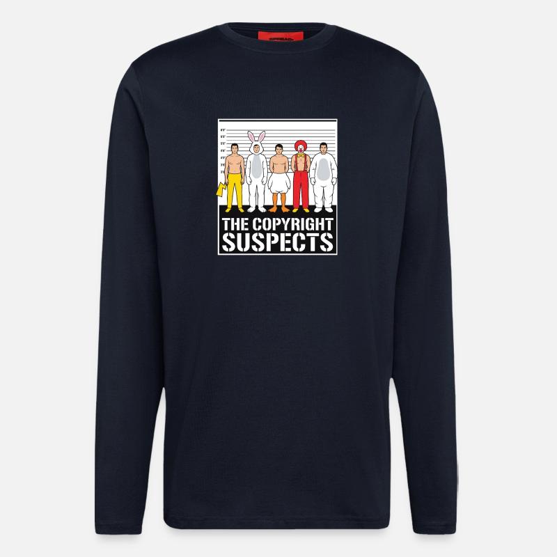 Die Urheberrechtsverdächtigen - Langarmshirt - made by SPREAD  - DARK NAVY