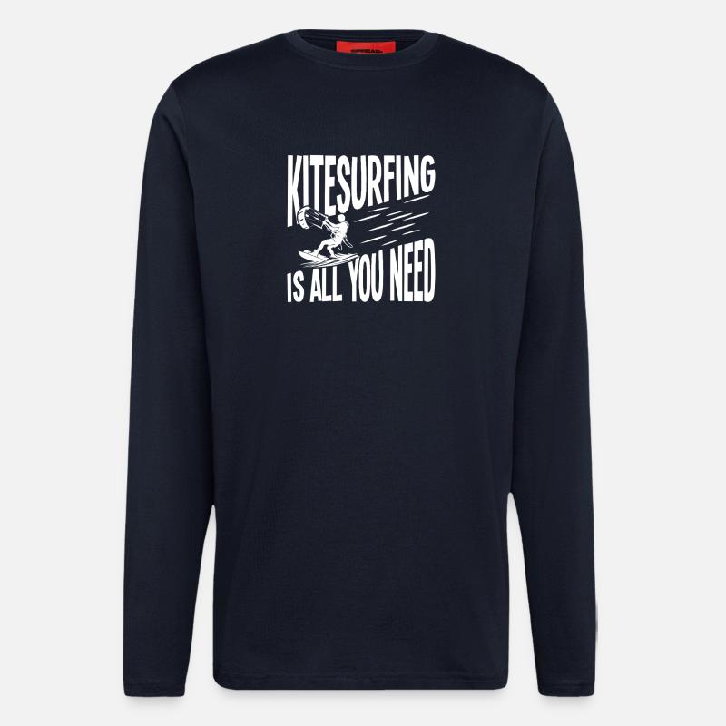 Kitesurfing is all you need - Longsleeve - made by SPREAD - DARK NAVY