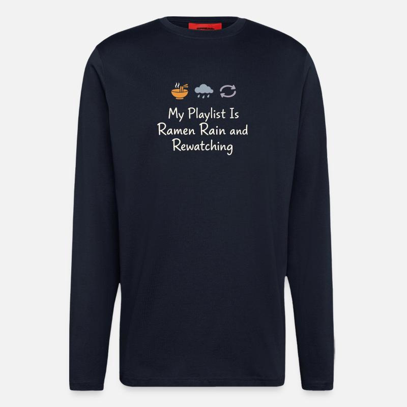 Anime introvert Weeb couch potato - Longsleeve - made by SPREAD  - DARK NAVY
