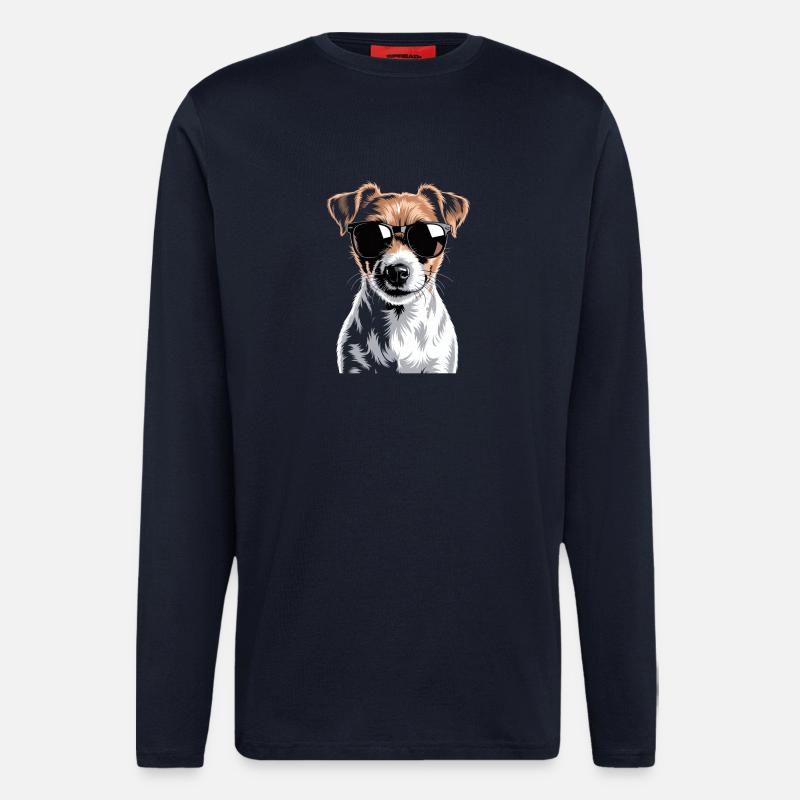 Jack Russell Terrier - Langarmshirt - made by SPREAD  - DARK NAVY