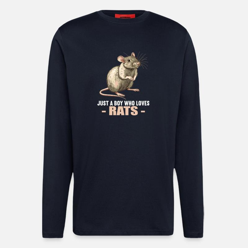 Ratten Ratte - Langarmshirt - made by SPREAD  - DARK NAVY