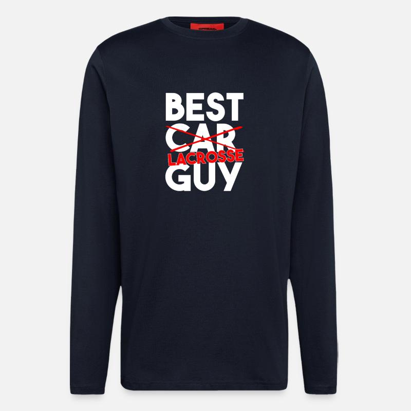 Bester Lacrosse-Sportspieler-Trainer - Langarmshirt - made by SPREAD  - DARK NAVY