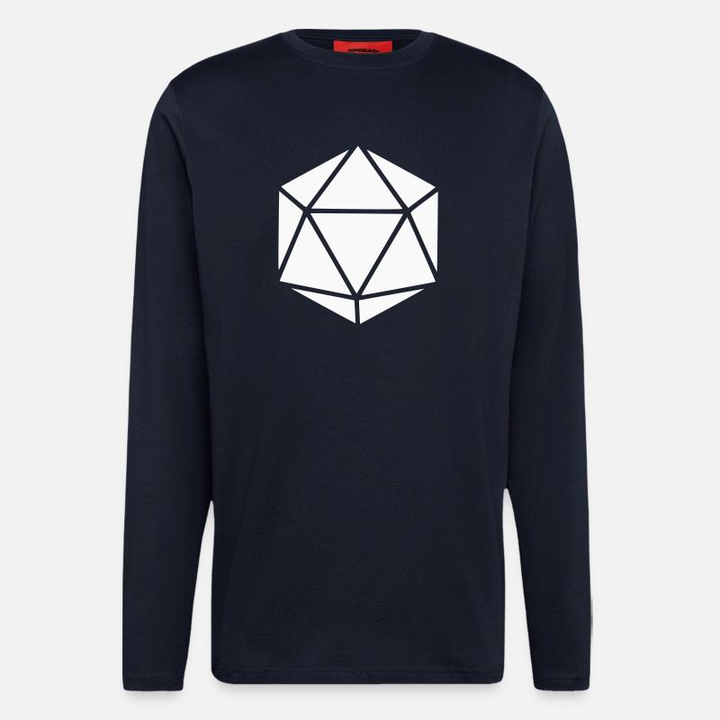 Geometric Polyhedron Diamond - Longsleeve - made by SPREAD  - DARK NAVY