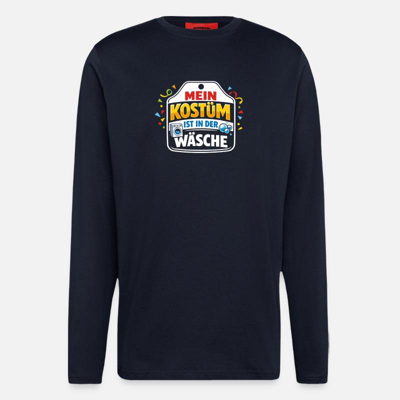 Karneval Kostüm Wäsche Lustig Geschenk - Langarmshirt - made by SPREAD  - DARK NAVY