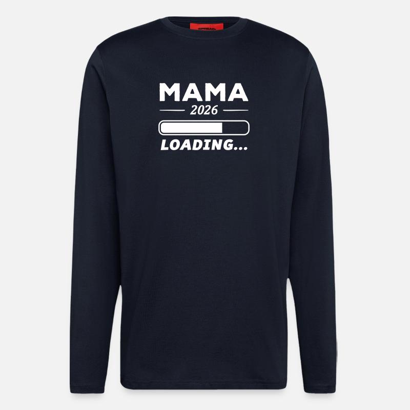 Mama 2026 Loading... - Langarmshirt - made by SPREAD  - DARK NAVY