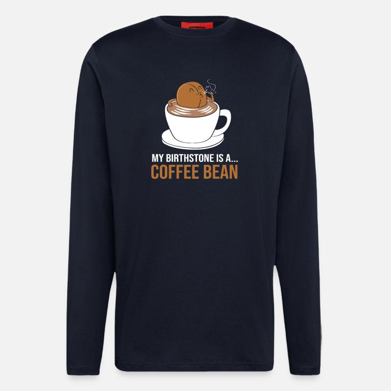 Barista Espresso Kaffee Koffein - Langarmshirt - made by SPREAD  - DARK NAVY