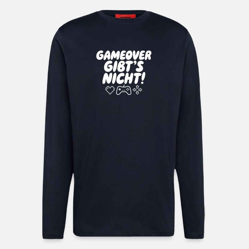 Game Over Gibt's Nicht - Langarmshirt - made by SPREAD  - DARK NAVY