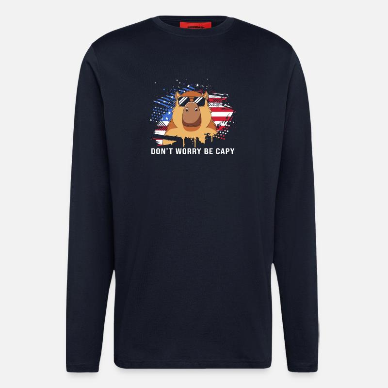 Capybara - Langarmshirt - made by SPREAD  - DARK NAVY