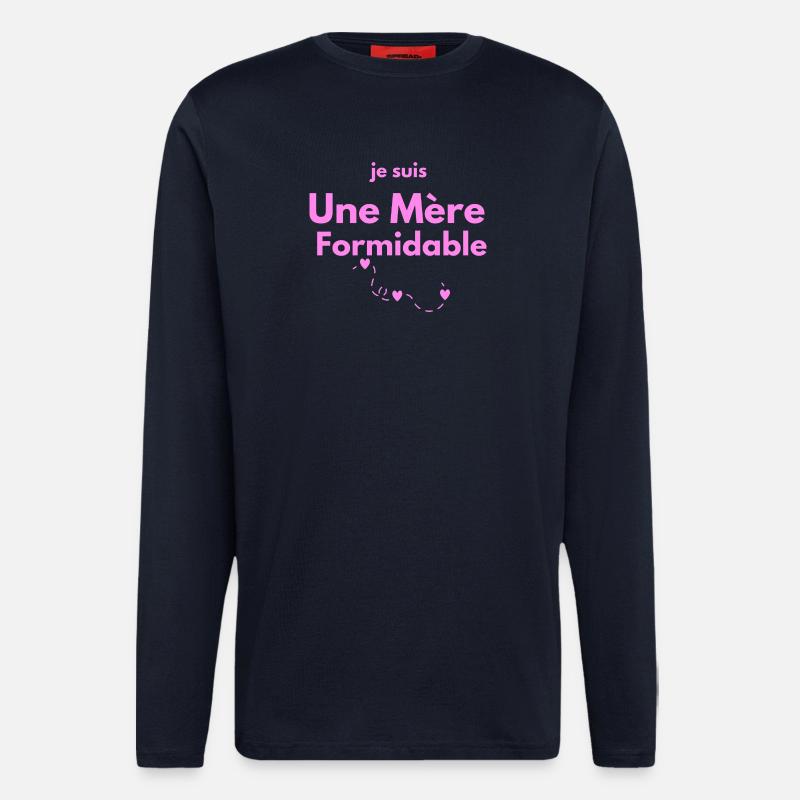 Beeindruckende Mutter - Langarmshirt - made by SPREAD - DARK NAVY