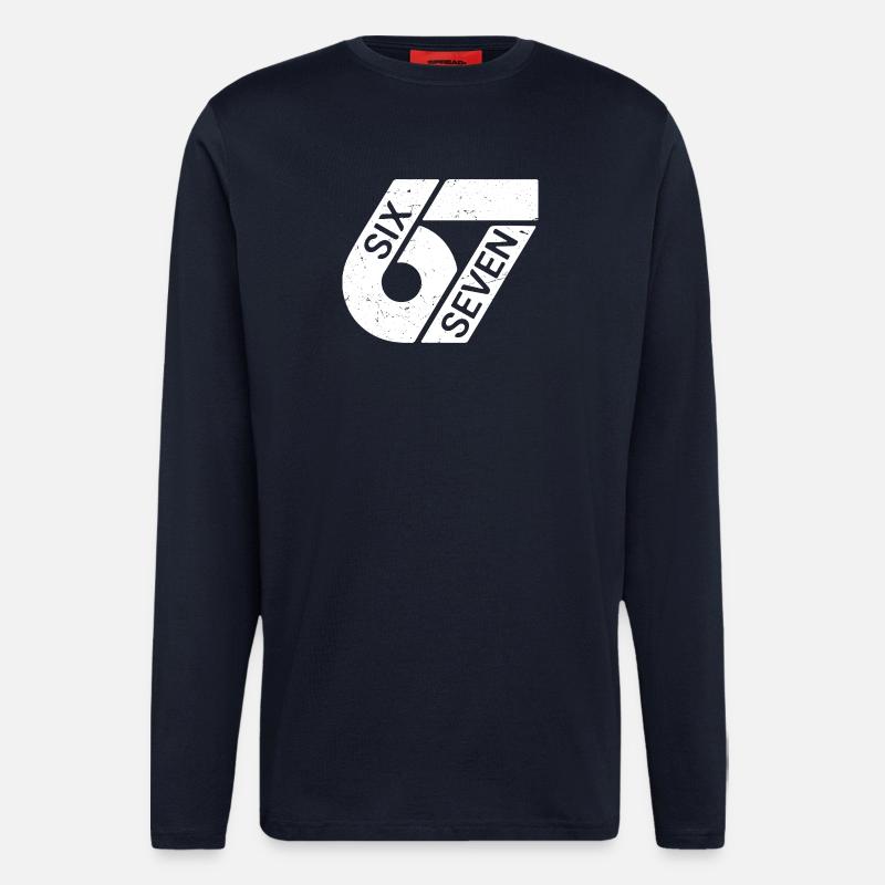Six Seven Meme - Langarmshirt - made by SPREAD  - DARK NAVY
