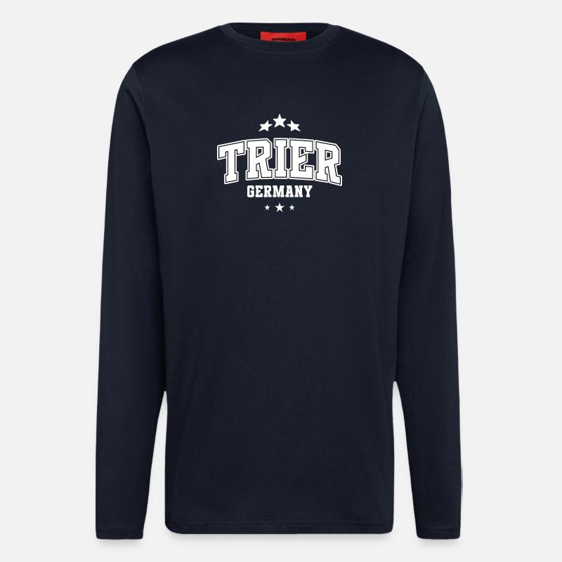 Trier Deutschland Emblem - Langarmshirt - made by SPREAD - DARK NAVY