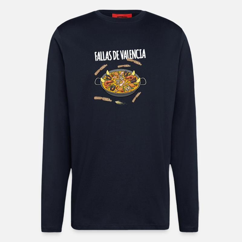 Fallas De Valencia Paella - Longsleeve - made by SPREAD  - DARK NAVY