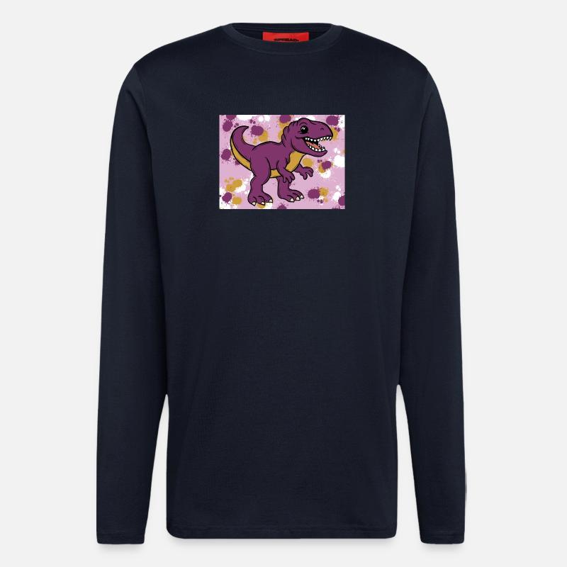 Allosaurus Dino - Langarmshirt - made by SPREAD  - DARK NAVY