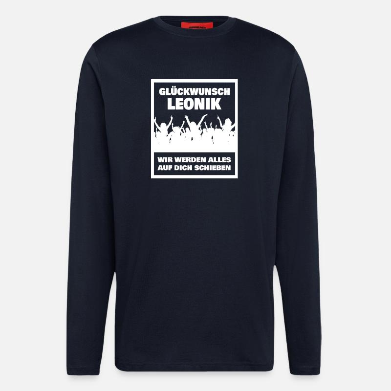 Leonik als Vorname - Langarmshirt - made by SPREAD - DARK NAVY