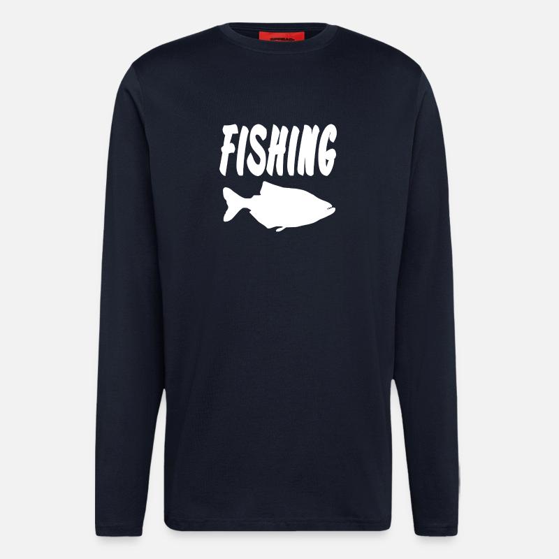 Angeln - Langarmshirt - made by SPREAD  - DARK NAVY