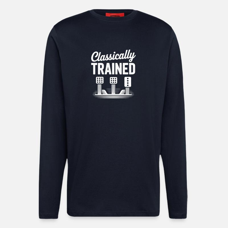 Classically Trained Petrolhead Car Mechanic - Longsleeve - made by SPREAD  - DARK NAVY