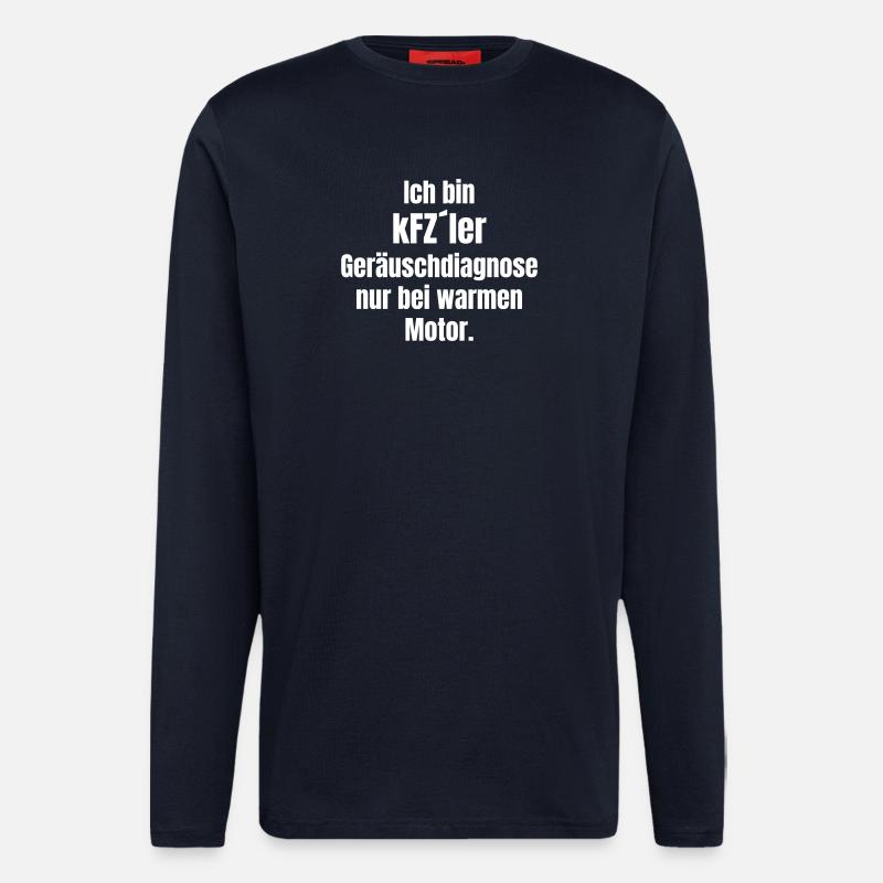 KFZ Geräuschdiagnose - Langarmshirt - made by SPREAD  - DARK NAVY