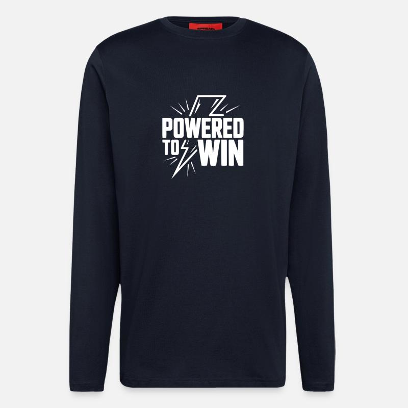 Powered to Win - Langarmshirt - made by SPREAD  - DARK NAVY