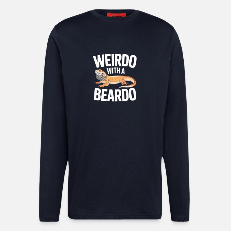 Weirdo mit Bartkind - Langarmshirt - made by SPREAD  - DARK NAVY