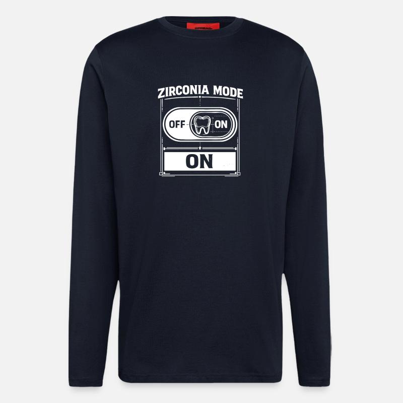 Zahntechniker – Zirconia Mode - Langarmshirt - made by SPREAD  - DARK NAVY