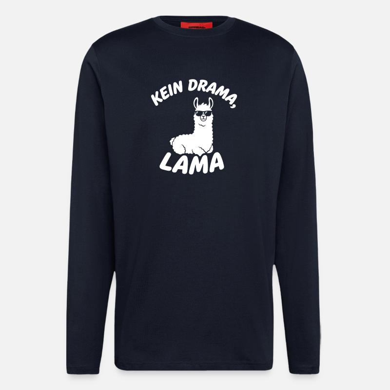 Kein Drama Lama - Langarmshirt - made by SPREAD  - DARK NAVY