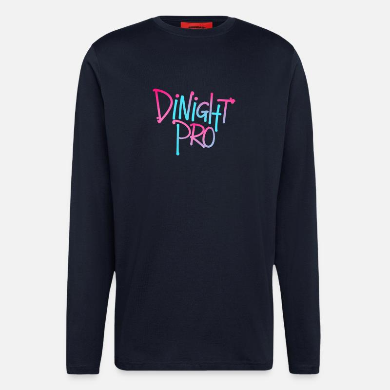 Dinight Pro Neon Gradient - Langarmshirt - made by SPREAD  - DARK NAVY