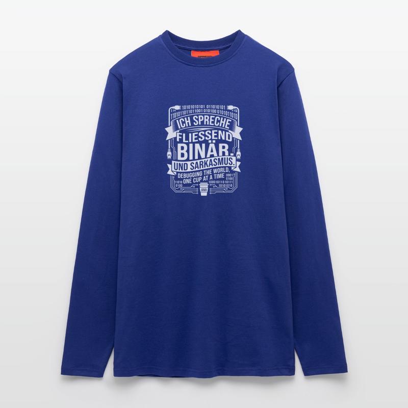 Coding Binärer Kaffee Sarkasmus Langarmshirt - made by SPREAD 