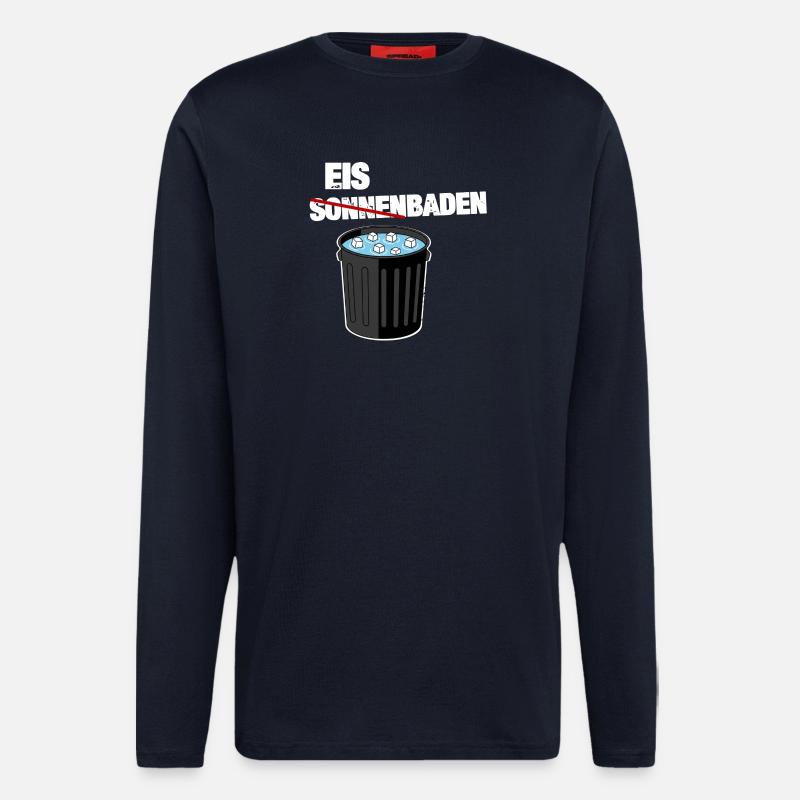 Eis statt Sonnenbaden - Langarmshirt - made by SPREAD  - DARK NAVY