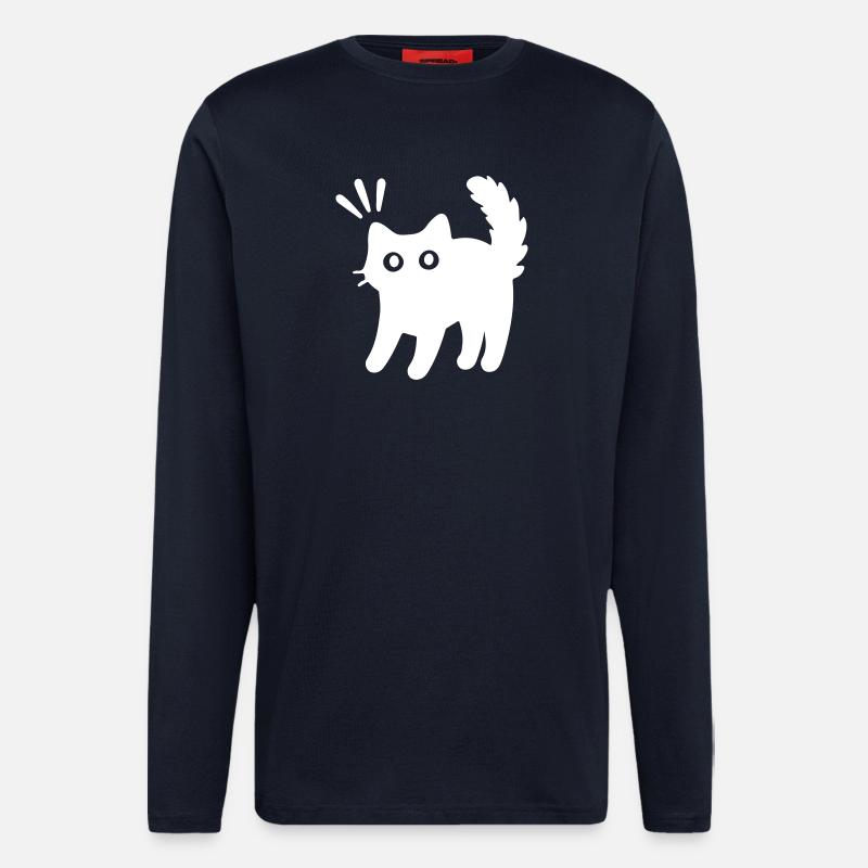 Kater Katze - Langarmshirt - made by SPREAD  - DARK NAVY