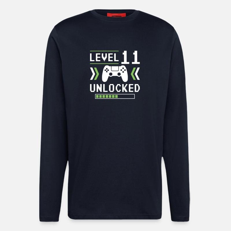 Level 11 - Langarmshirt - made by SPREAD  - DARK NAVY