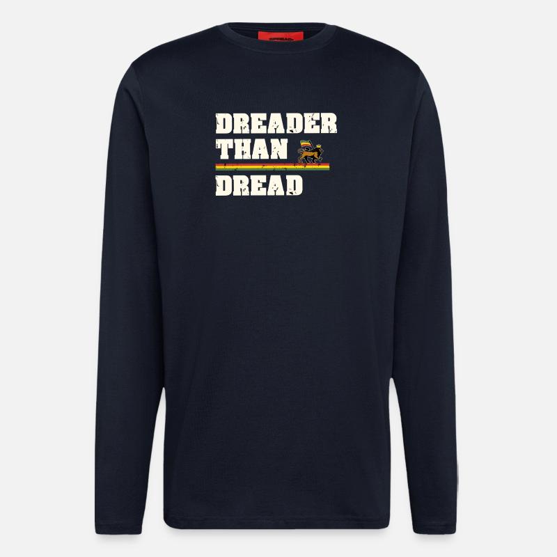 Dreader Than Dread - Manches longues bio décontracté fabriqué en UE - DARK NAVY